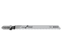 Bosch 3x T 101 BR Clean for Wood Jigsaw Blade (for Softwood, Plywood, Length 100 mm, Professional Accessory Jigsaw)