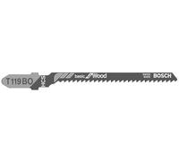Bosch 3x T 119 BO Basic for Wood Jigsaw Blade (for Softwood, Plywood, Length 83 mm, Professional Accessory Jigsaw)