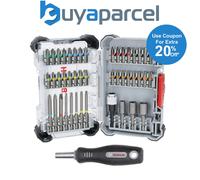 Bosch 45 pcs Pick & Click Screwdriver Bit Set with Handle Display 2607017732