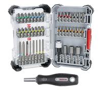 Bosch 45x Extra Hard Schrauberbit-Set, 44+1-tlg. (168 x 110,5 mm, Professional Zubehör Schraubendreher, Bohrschrauber)