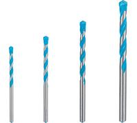 Bosch 4x EXPERT CYL-9 MultiConstruction Drill Bit Set (for Concrete, Soft tiles, Ø 4-8 mm, Professional Accessory Impact Drill/Driver, Rotary Drill/Drivers)