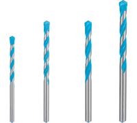 Bosch 4x EXPERT CYL-9 MultiConstruction Drill Bit Set (for Concrete, Soft tiles