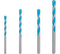 Bosch 4x EXPERT CYL-9 MultiConstruction Drill Bit Set (for Concrete, Soft tiles, Ø 5.5-8 mm, Professional Accessory Impact Drill/Driver, Rotary Drill/Drivers)