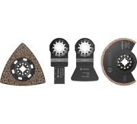 Bosch 4X Tiling Set (for Mortar, Glue, 134 x 104 mm, Professional Accessory Multicutters)
