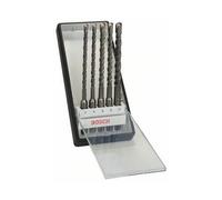 Bosch 5 piece Heavy Duty Line Hammer Drill Bit Set SDS-Plus-5 Ø 6,6,8,8,10 x 165