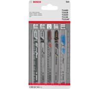 Bosch 5 Piece Jigsaw Blade Set for Wood Plastic Metal and Soft Materials
