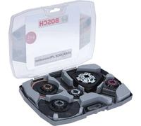 Bosch Professional 2608664624 5-Piece Starlock Multitool Set (Wood, Metal, Multi Material and Abrasive Materials, Accessories: Multi-Functional Tool)