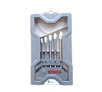 Bosch 2608587170 CYL-9 Tile Drill Set 5.5mm/6mm/7mm/8mm/10mm Silver 5 Pcs
