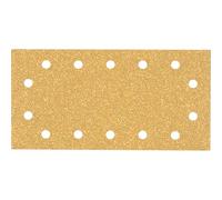Bosch 50x EXPERT C470 Sandpaper with 14 holes | for Paint on wood, Hardwood, Ø 115x230 mm, Grit 40, Professional Accessory Orbital Sander