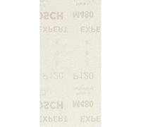 Bosch 50x EXPERT M480 Sanding Net (for Paint on wood, Hardwood, Ø 93x186 mm, Grit 120, Professional Accessory Orbital Sander)