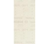 Bosch 50x EXPERT M480 Sanding Net (for Paint on wood, Hardwood, Ø 93x186 mm, Grit 180, Professional Accessory Orbital Sander)