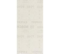 Bosch 50x EXPERT M480 Sanding Net (for Paint on wood, Hardwood, Ø 93x186 mm, Grit 240, Professional Accessory Orbital Sander)