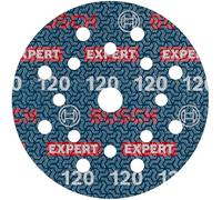 Bosch 50x EXPERT O780 Foil Sanding Disc, 125 mm (for Hardwood, Paint on wood, Ø 125 mm, Grit 120, Professional Accessory Random Orbital Sander)