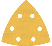 Bosch Expert C470 Punched Quick Fit Delta Sanding Sheets for Paint and Wood 93mm x 93mm 400g Pack of 5