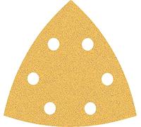 Bosch 5x EXPERT C470 Sandpaper (for Paint on wood, Hardwood, Ø 93x93 mm, Grit 80, Professional Accessory Delta Sander)