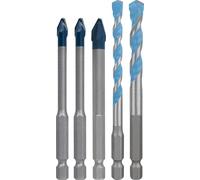 Bosch 5X Expert HEX-9 Hard Ceramic and Multi Construction Drill Bit Set (for Hard Ceramic Tiles, Soft Ceramic Tiles, Ø 6 mm, Professional Accessory Impact Drill/Driver, Drill Drivers)