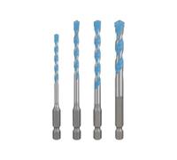 Bosch 5X Expert HEX-9 Multi Construction Drill Bit Set (for Concrete, Soft Ceramic Tiles, Ø 4,0, 5,0, 6,0, 6,0, 8,0 mm, Professional Accessory Impact Drill/Driver, Drill Drivers)