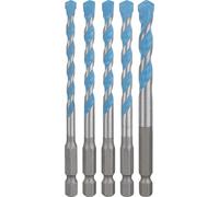 Bosch 5X Expert HEX-9 Multi Construction Drill Bit Set (for Concrete, Soft Ceramic Tiles, Ø 5,5, 6,0, 6,0, 7,0, 8,0 mm, Professional Accessory Impact Drill/Driver, Drill Drivers)
