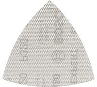 Bosch 5x EXPERT M480 Sanding Net (for Paint on wood, Hardwood, Ø 93x93 mm, Grit 320, Professional Accessory Delta Sander)