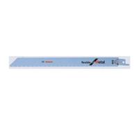 Bosch 5X Medium-Thick Metal Flexible S1122BF Reciprocating Saw Blade | for Metal pipes and profiles, Non-ferrous metals, Length 225 mm, Professional Accessory Reciprocating Saw