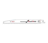 Bosch 5x Multi Material S3456XF Reciprocating Saw Blade | for Wood with hard nails, Construction wood, Length 200 mm, Professional Accessory Reciprocating Saw