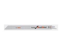 Bosch Professional Sabre Saw Blade S 1122 HF - Flexible, Wood & Metal, 225 mm - Pack of 5