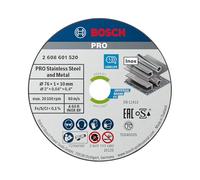 Bosch 5x PRO Stainess Steel and Metal Speed Thin Cutting Disc for Mini Angle Grinder and Bore 10 mm (for Steel, Stainless steel, Ø 76 mm, Professional Accessory Mini Angle Grinder)