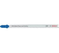 Bosch 5x PRO Metal Pipes and Profiles T321BF Jigsaw Blade (for Metal pipes and profiles, Steel sheets, Length 132 mm, Professional Accessory Jigsaw)