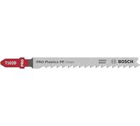 Bosch 5x PRO Plastics PP Clean T102D Jigsaw Blade | for Plastics, Plastics, Length 100 mm, Professional Accessory Jigsaw