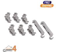 Bosch 611472 Dishwasher Lower Basket Plate Rack Clips Flip Bearing 8PC