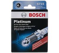 BOSCH 6715 OE Fine Wire Platinum Spark Plug - Pack of 4 | Engineered for Improved Ignitability and Performance Life