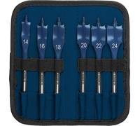 Bosch 6x EXPERT Self Cut Speed Spade Drill Bit Set (for Softwood, Particleboard, Ø 14,0, 16,0, 18,0, 20,0, 22,0, 24,0 mm, Professional Accessory Drill Driver)
