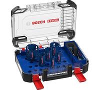 Bosch 6X Expert Tough Material Hole Saw Set (for Wood with Metal, Brick, Ø 22-68 mm, Professional Accessory Rotary Drill/Drivers)