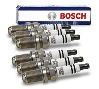 Bosch 6x FGR7DQE Super Plus Spark Plug, Copper, 14mm, Nickel, for Car