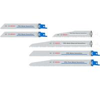 Bosch 6X PRO Demolition Reciprocating Saw Blade Set, 6 pcs (for Metal Pipes and Profiles, Non-Ferrous Metals, Length mm, Professional Accessory Reciprocating Saw)