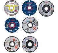 Bosch 7 Piece X Lock Cutting and Grinding Disc Starter Kit