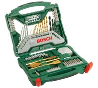 Bosch 70-Pieces X-Line Titanium Drill and Screwdriver Bit Set (for Wood, Masonry and Metal, Accessories Drills)