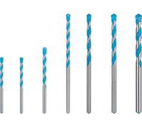 Bosch 7x EXPERT CYL-9 MultiConstruction Drill Bit Set (for Concrete, Soft tiles, Ø 5-10 mm, Professional Accessory Impact Drill/Driver, Rotary Drill/Drivers)