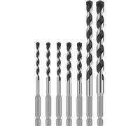 Bosch 7X PRO HEX-5 Drill Bit Set (for Hard Stone, Concrete, Ø 4,0, 5,0, 5,0, 6,0, 6,0, 8,0, 10,0 mm, Professional Accessory Impact Drill/Driver, Drill Drivers)