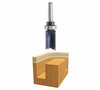 Bosch 85680M 1/2 In. x 1 In. Carbide Tipped 2-Flute Top Bearing Straight Trim Bit