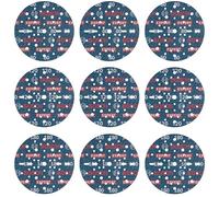 Bosch 9x EXPERT O780 Foil Sanding Disc Set, 150 mm, 9 pcs (for Hardwood, Paint on wood, Ø 150 mm, Grit 3x80, 3x120, 3x180, Professional Accessory Random Orbital Sander)