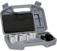 Bosch 9X Multi Material Threaded Hole Saw Set (for Steel, Drywall, Ø 19, 22, 29, 38, 44, 51 mm, Professional Accessory Drill Driver)