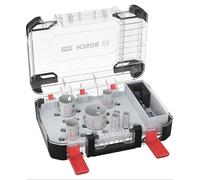 Bosch 9x PRO MultiMat Power Change Plus Hole Saw Set - Clear Case