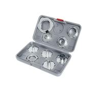 Bosch 9X PRO Template Guide Set, Metric, for Routers (140 x 58 mm,)