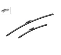 Bosch Aerotwin A 157 S - Front Windscreen Wipers - Set of 2 Replacement Blades - Comes with Pre-assembled Adapter - 2 Blades, 650mm/400mm - Only for right-hand drive (UK)