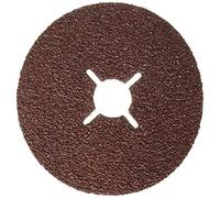 Bosch Accessories 2 608 605 464 â€“ Fibre Grinder Disc for Angle Grinders, Corundum â€“ 115 mm, 22 mm, 24 (Pack of 1), Black