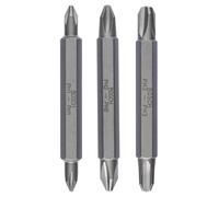 Bosch Accessories 2607001748 Double-Ended Bit Set PH1 / PH2 / PH3 x H 60 mm Set of 3