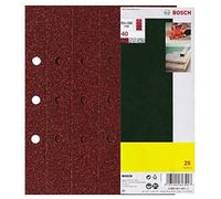 Bosch Accessories 2607017097 Sanding Sheet-Set for Orbital Sanders, 0 V, Red, 93 x 230 mm