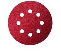 Bosch Accessories 2609256A15 Sanding Sheets for Eccentric Sanders Diameter 115 mm 8 Holes 40 Grit Pack of 5 Sheets