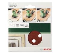 Bosch Accessories 2609256A25 Sanding Sheet Set for Random Orbit Sanders (5-Piece)